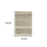 3' X 5' Grey Beige And Tan Abstract Power Loom Stain Resistant Area Rug